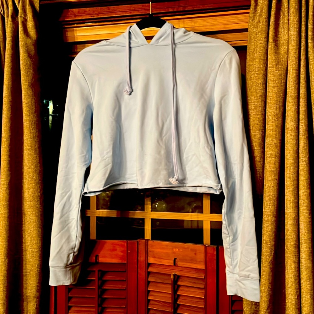 Baby Blue Hoodie size medium NWOT
